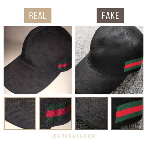 real vs fake gucci hat|gucci knockoff caps.